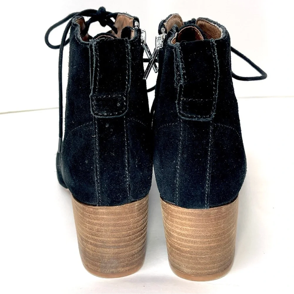 MADEWELL Women’s The‎ Emilia Lace-Up Boot Size 6 Black